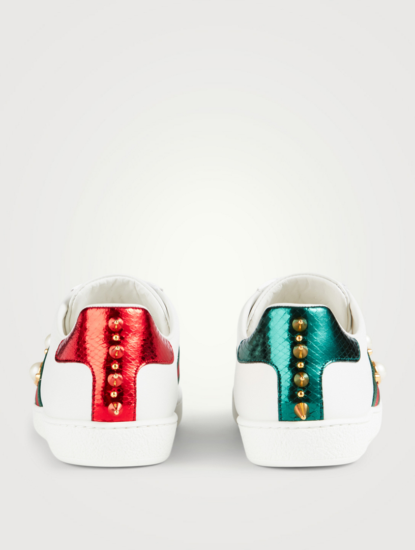 gucci stud trainers