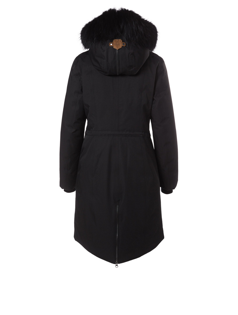 MACKAGE Enia Down Coat With Fur Hood Women's Black