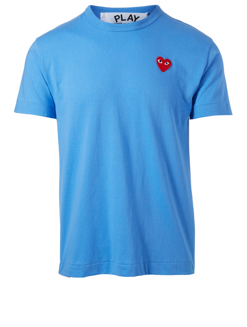 comme des garçons t shirt bleu