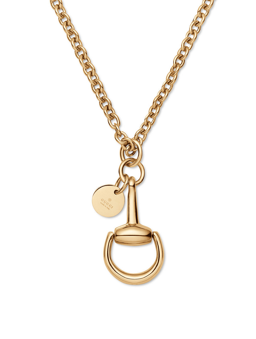 GUCCI 18K Gold Horsebit Necklace | Holt 