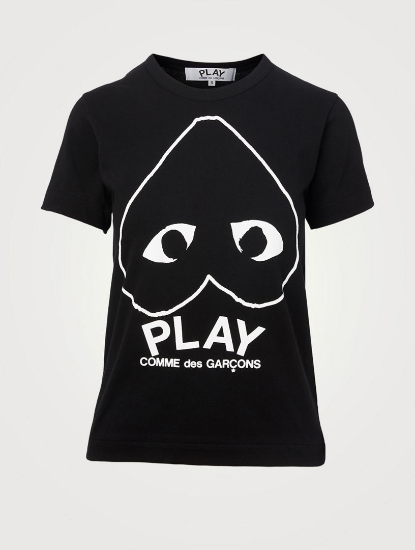 COMME DES GARÇONS PLAY Cotton Upside Down Heart T-Shirt | Holt Renfrew ...