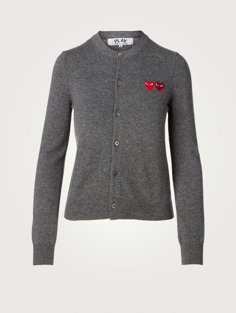 comme des garcons play cardigan womens