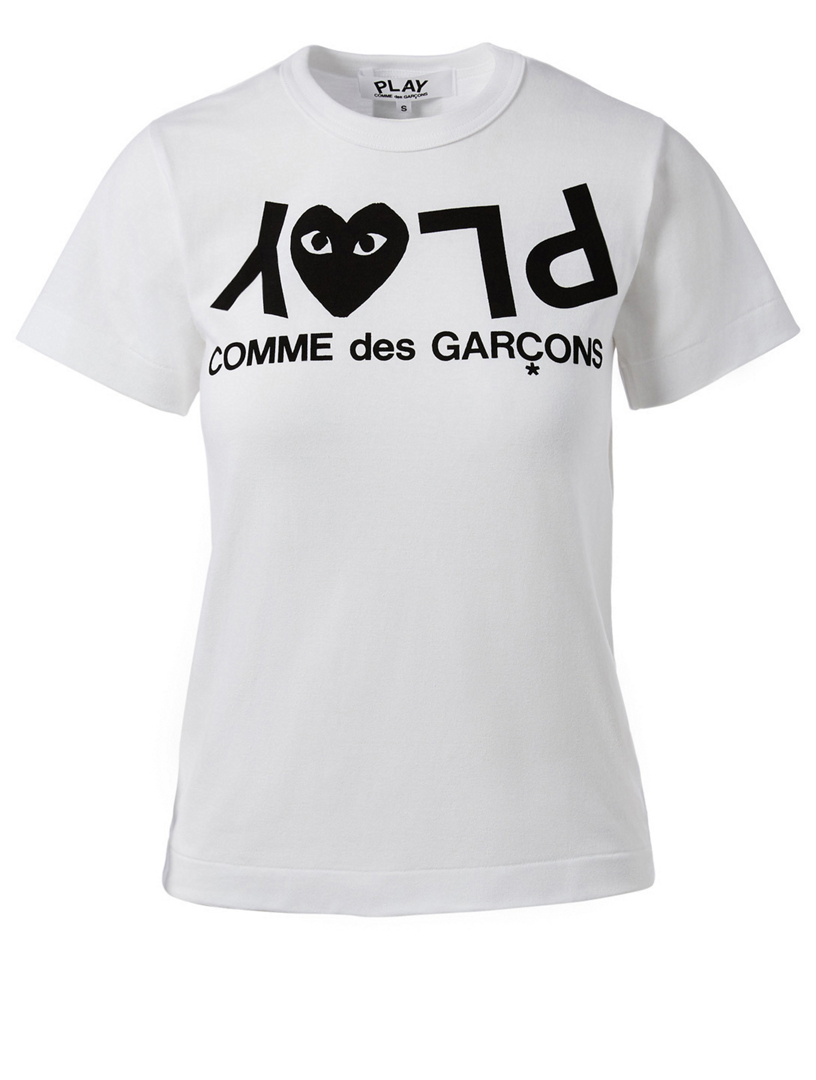 comme des garcons play logo t shirt