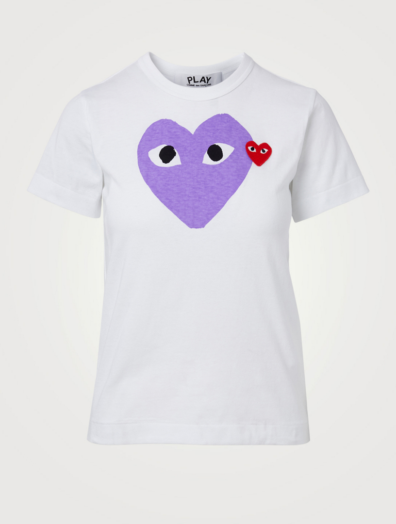 comme des garcons shirt double heart