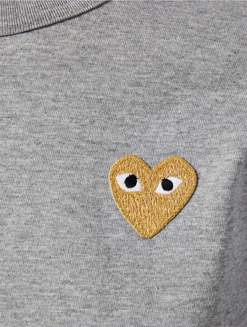 comme de garcon gold heart