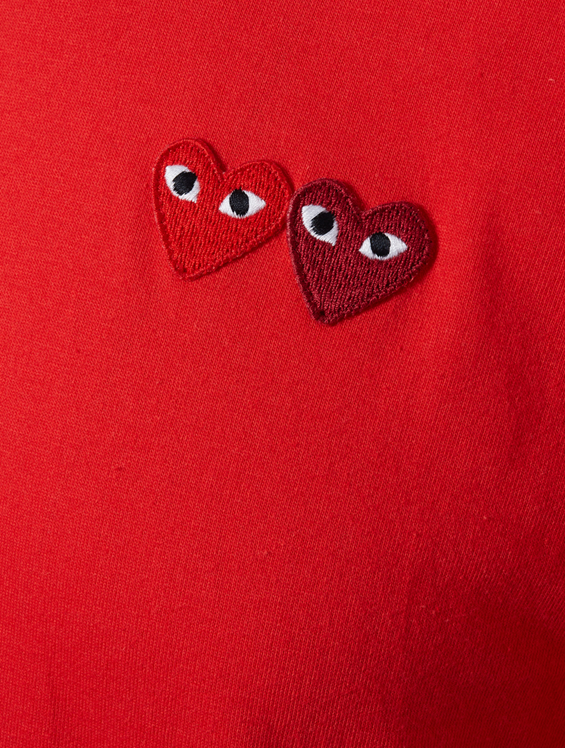 comme des garçons t shirt homme rouge