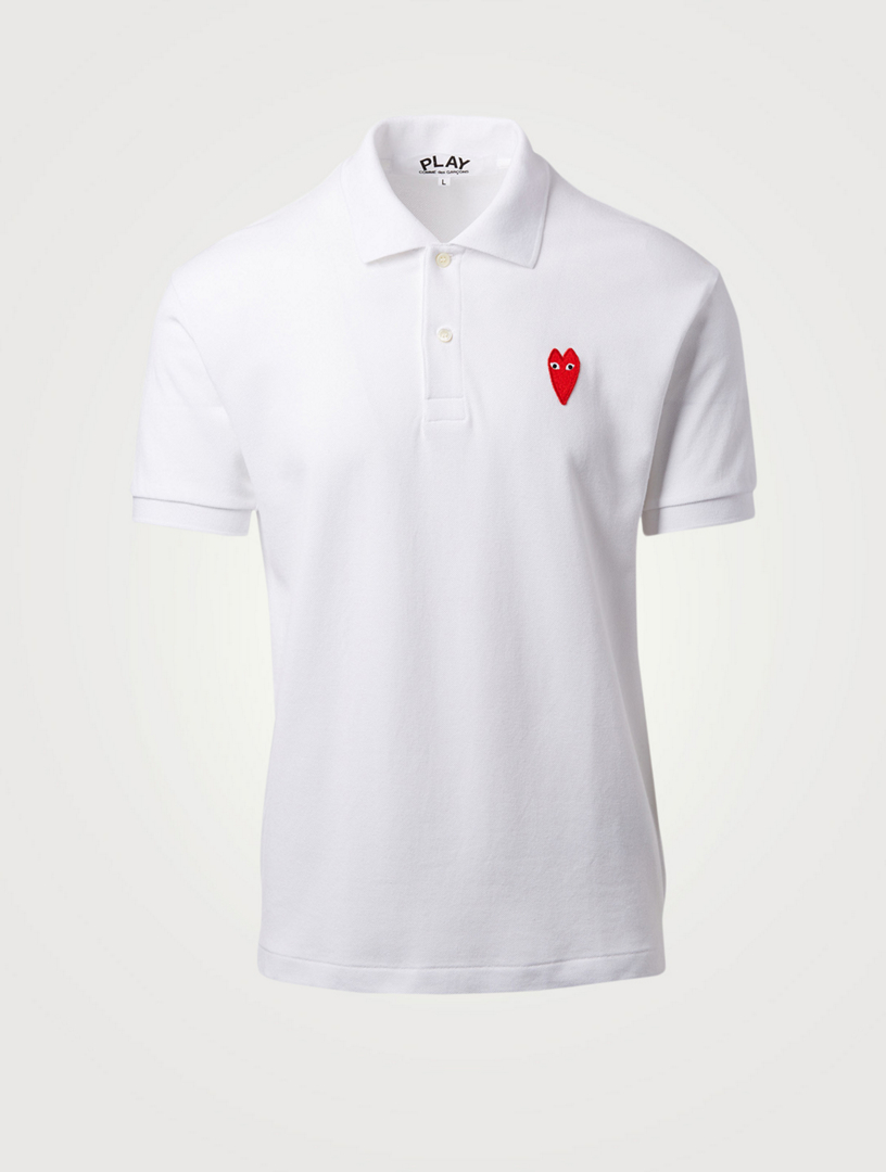 comme des garcons men's polo shirt