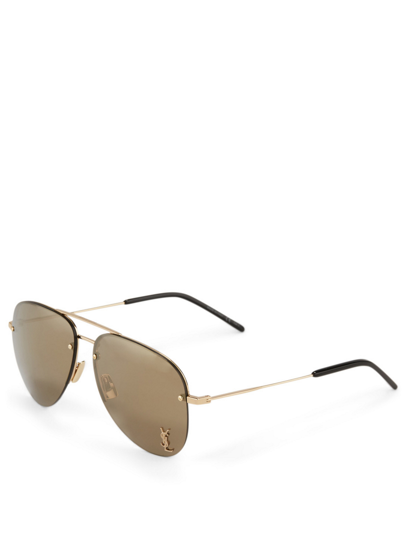 Saint Laurent Classic 11 M Aviator Sunglasses Holt Renfrew 