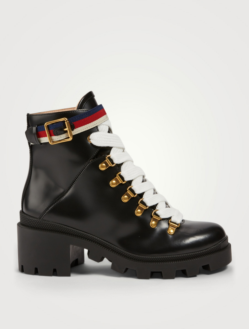 gucci web boots