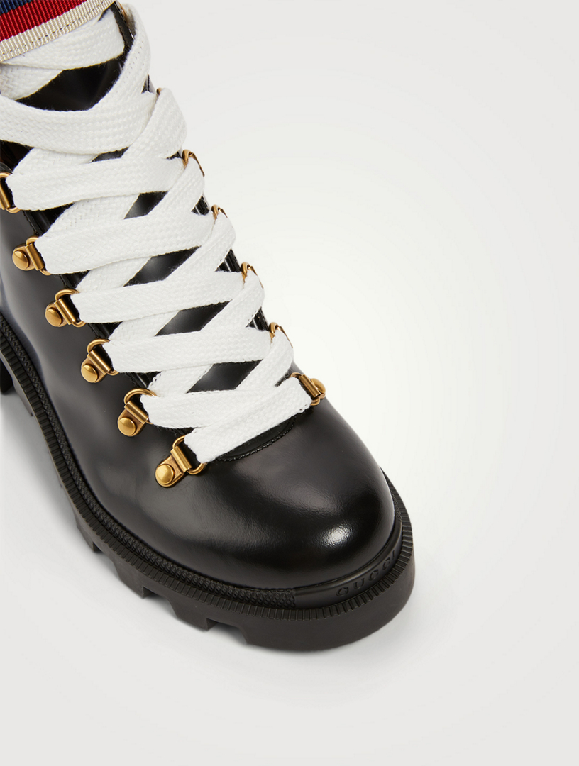 gucci ankle boot with sylvie web
