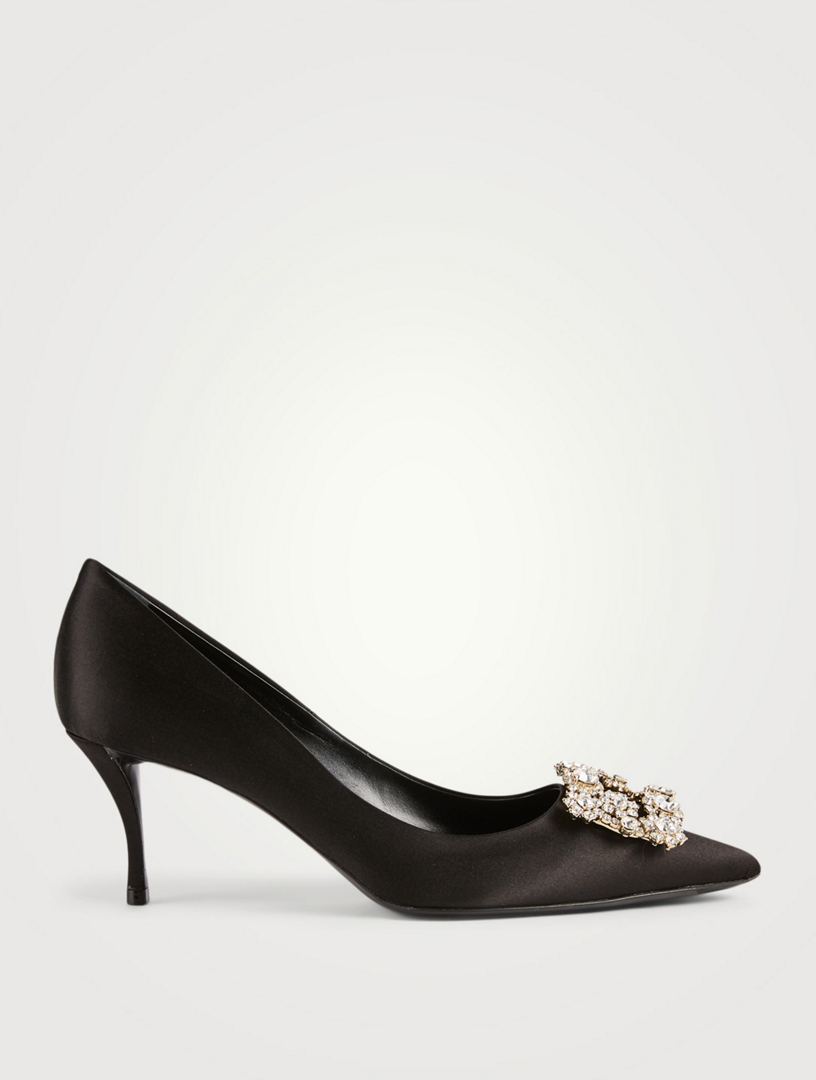 roger vivier silk satin