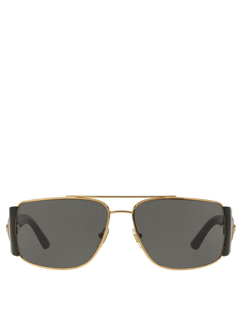 VERSACE Square Aviator Sunglasses Holt Renfrew Canada