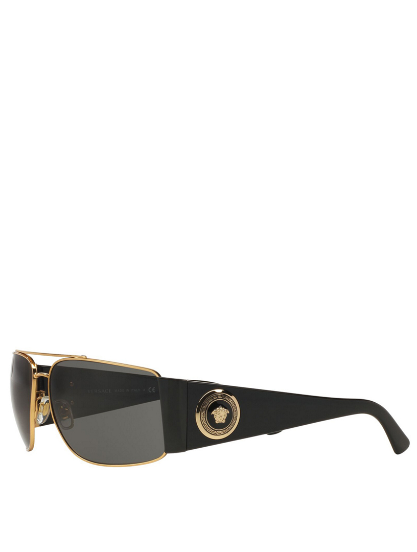 VERSACE Square Aviator Sunglasses Holt Renfrew Canada