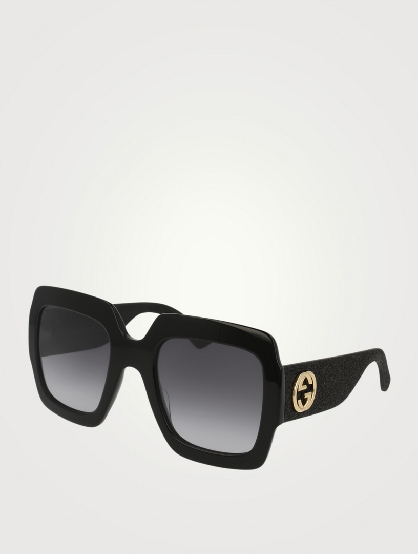 gucci women's oversized square sunglasses 54mm
