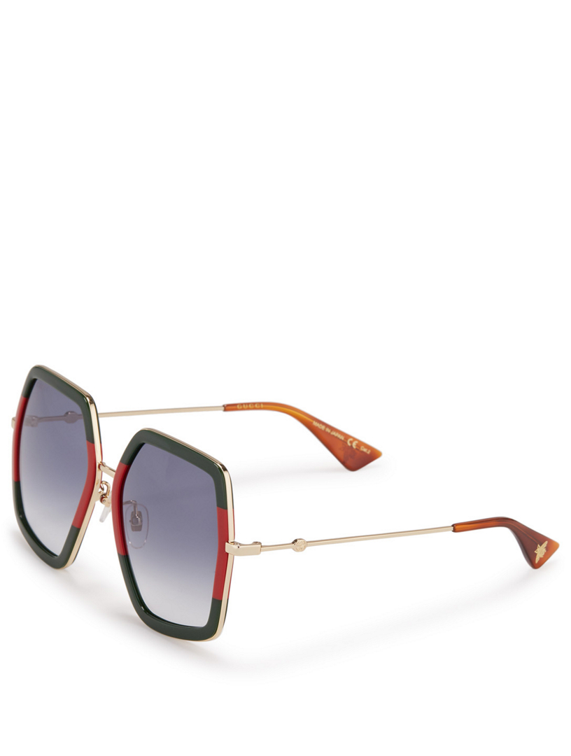 gucci black oversized sunglasses