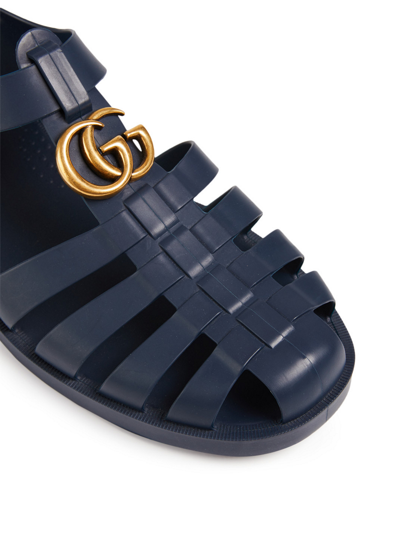 GUCCI Rubber Gladiator Sandals | Holt 