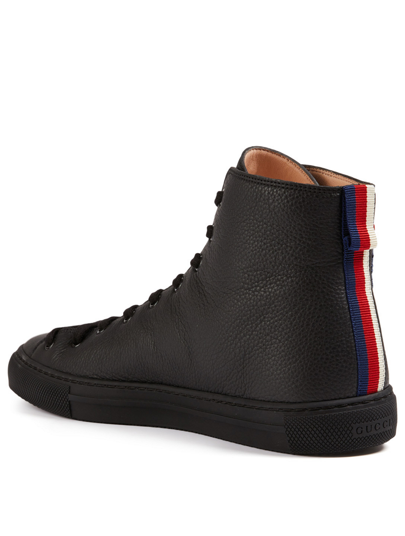 gucci high top black