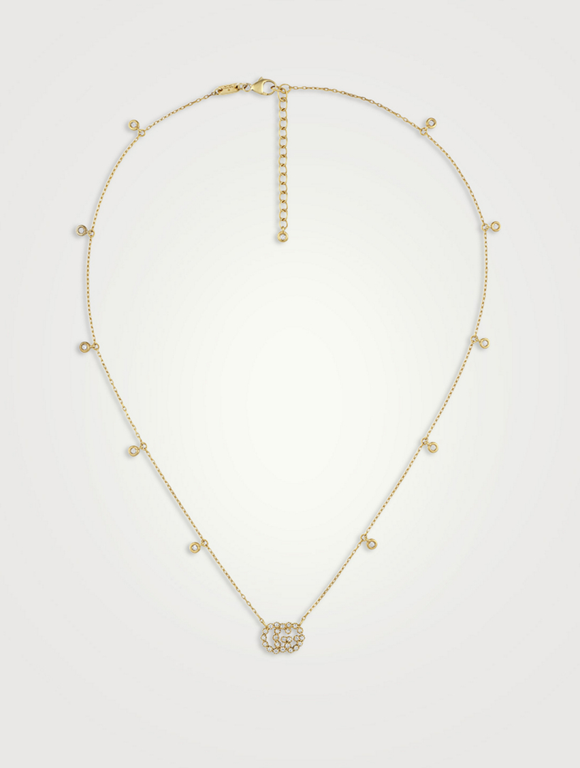 GUCCI GG Running 18K Gold Link Necklace 