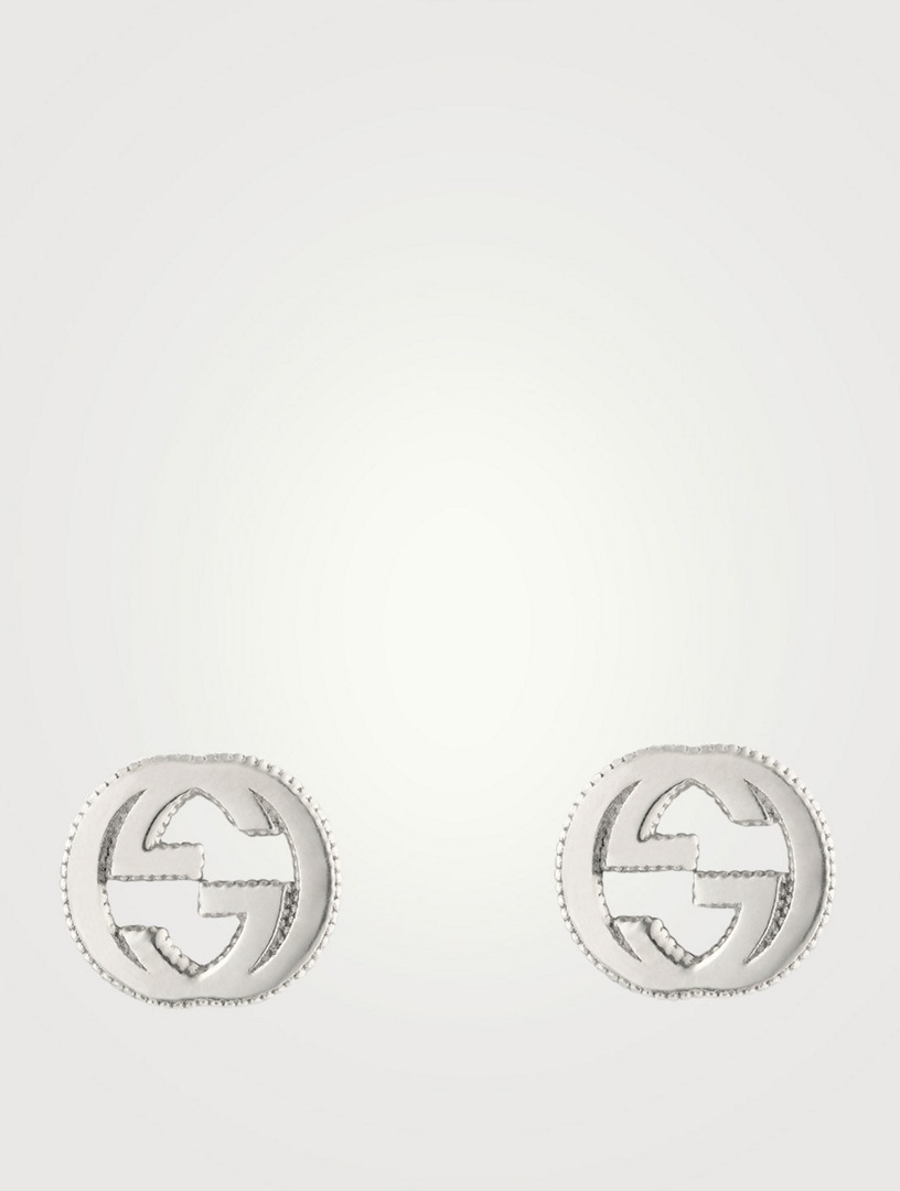 gucci interlocking stud earrings