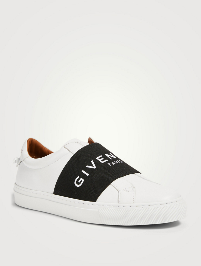 GIVENCHY Urban Street Leather Sneakers With Logo Strap | Holt Renfrew Canada