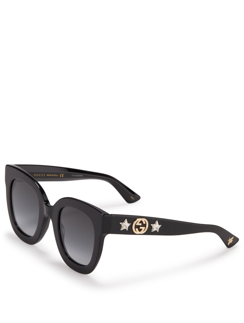 gucci black sunglasses with stars