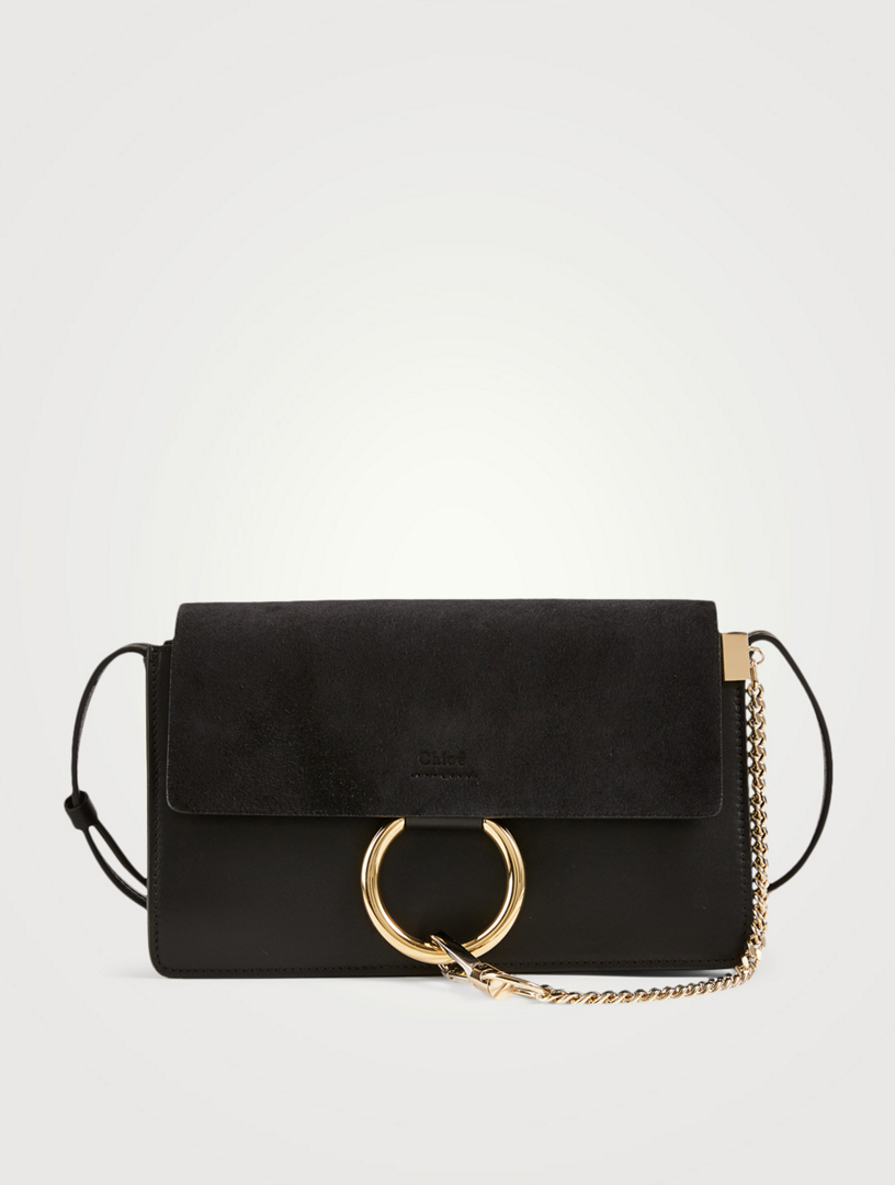 black suede bag