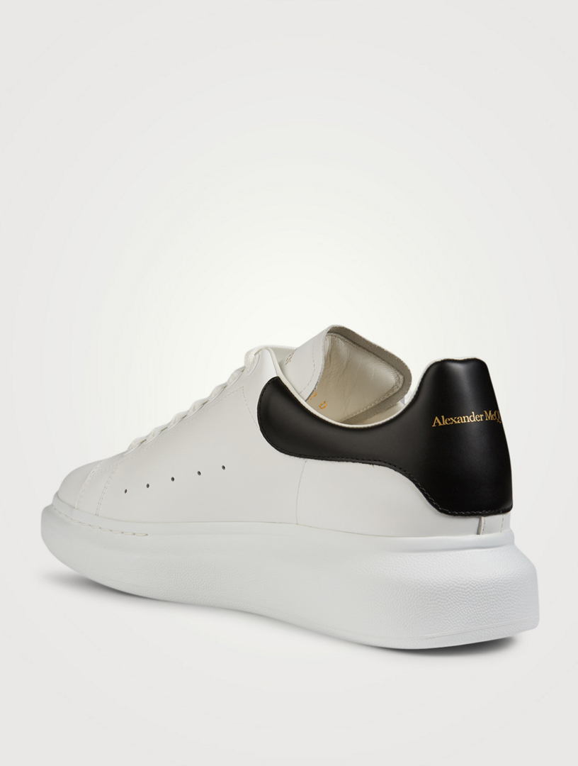 alexander mcqueen oversized triple strap leather sneakers