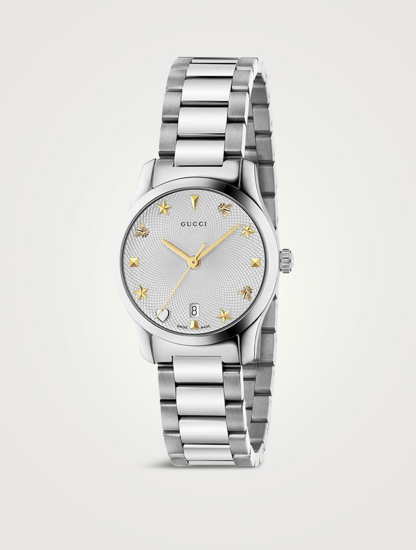 GUCCI G-Timeless Steel Bracelet Watch | Holt Renfrew Canada