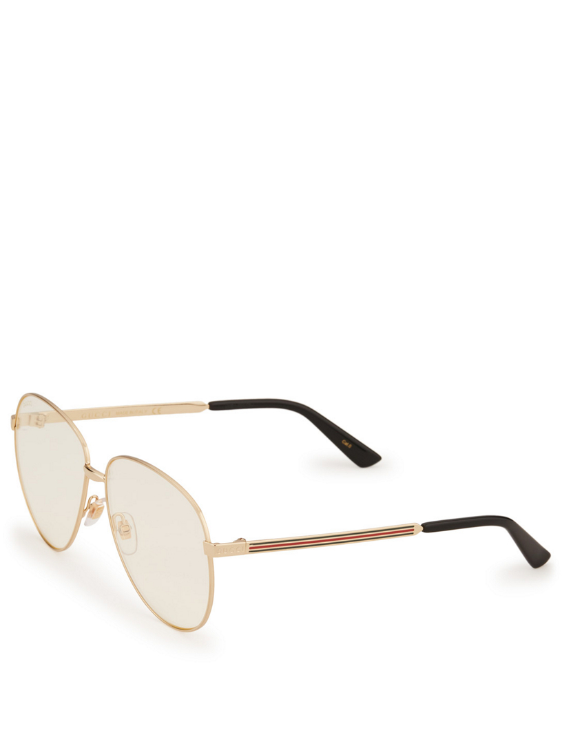 GUCCI Aviator Optical Glasses With Web 