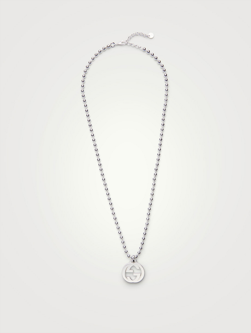 GUCCI Interlocking G Sterling Silver Pendant Necklace | Holt Renfrew Canada