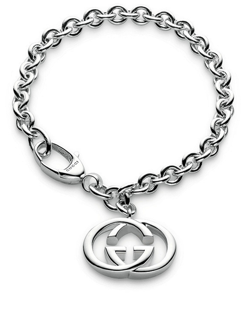 GUCCI Interlocking G Charm Sterling Silver Bracelet | Holt Renfrew Canada