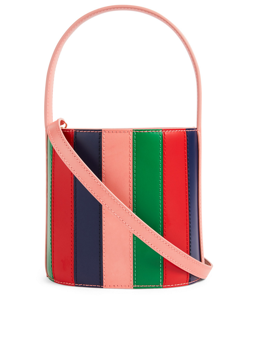 STAUD Bissett Colourblock Leather Bucket Bag Holt Renfrew