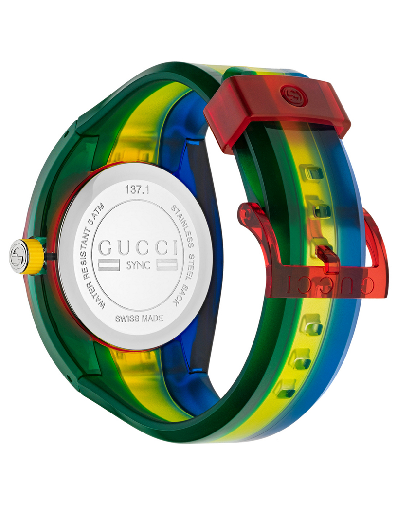 GUCCI Sync Rubber Strap Watch | Holt Renfrew Canada