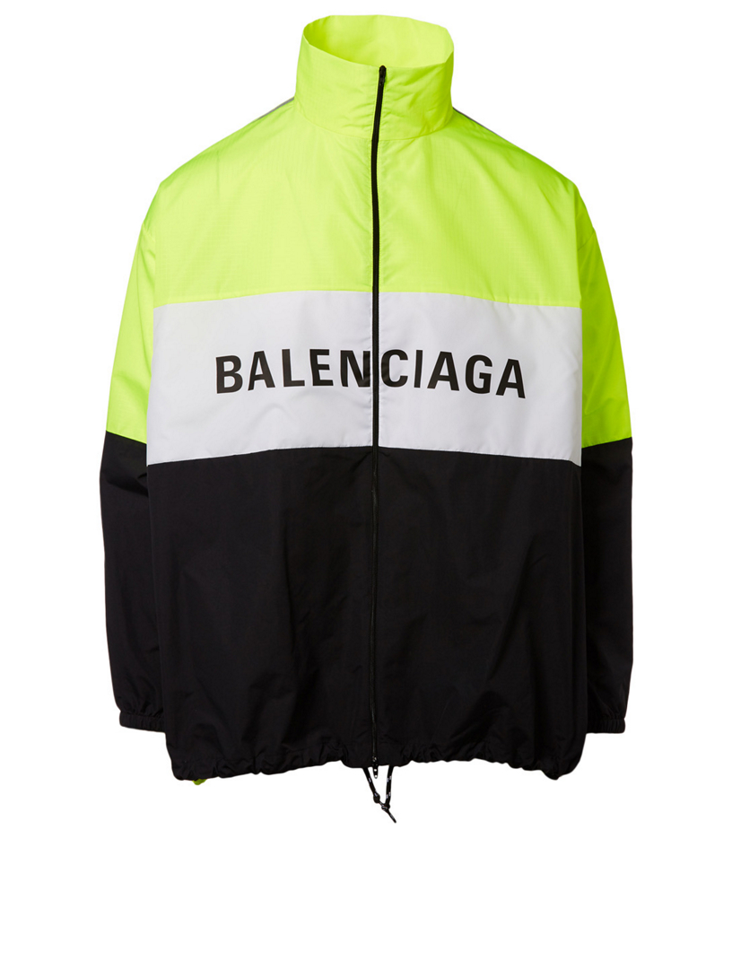 balenciaga tracksuit nylon jacket logo