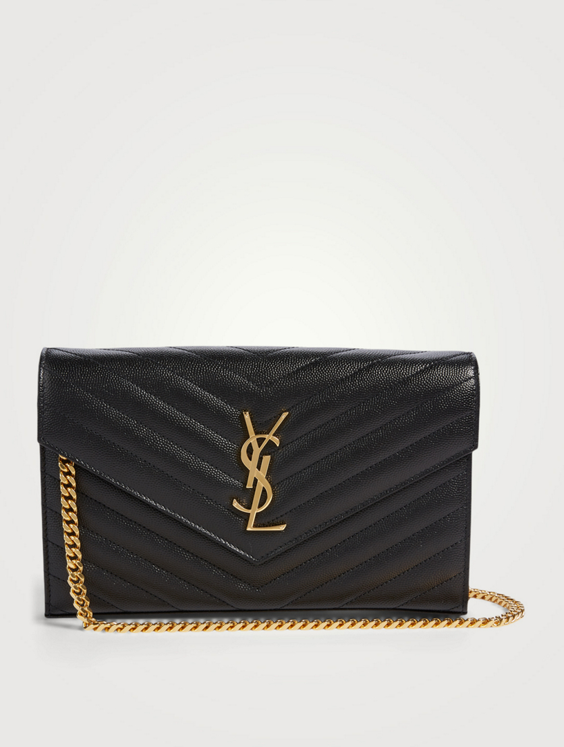 ysl black gold bag