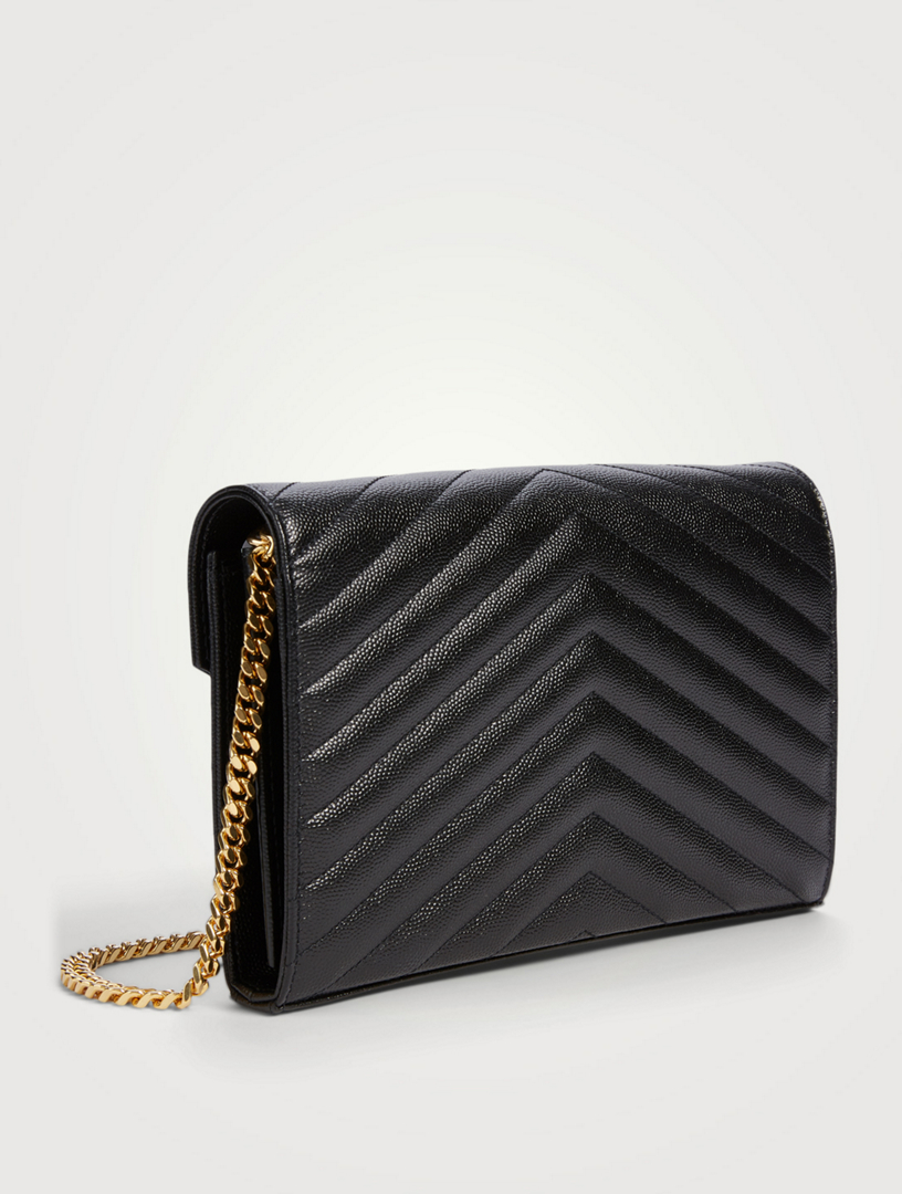 SAINT LAURENT YSL Monogram Leather Chain Wallet Bag | Holt Renfrew