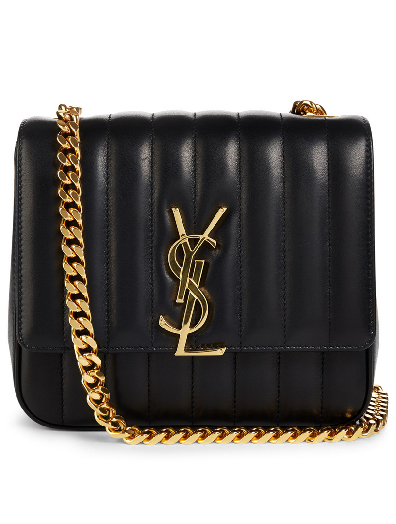 SAINT LAURENT Medium Vicky YSL Monogram Leather Chain Bag | Holt Renfrew