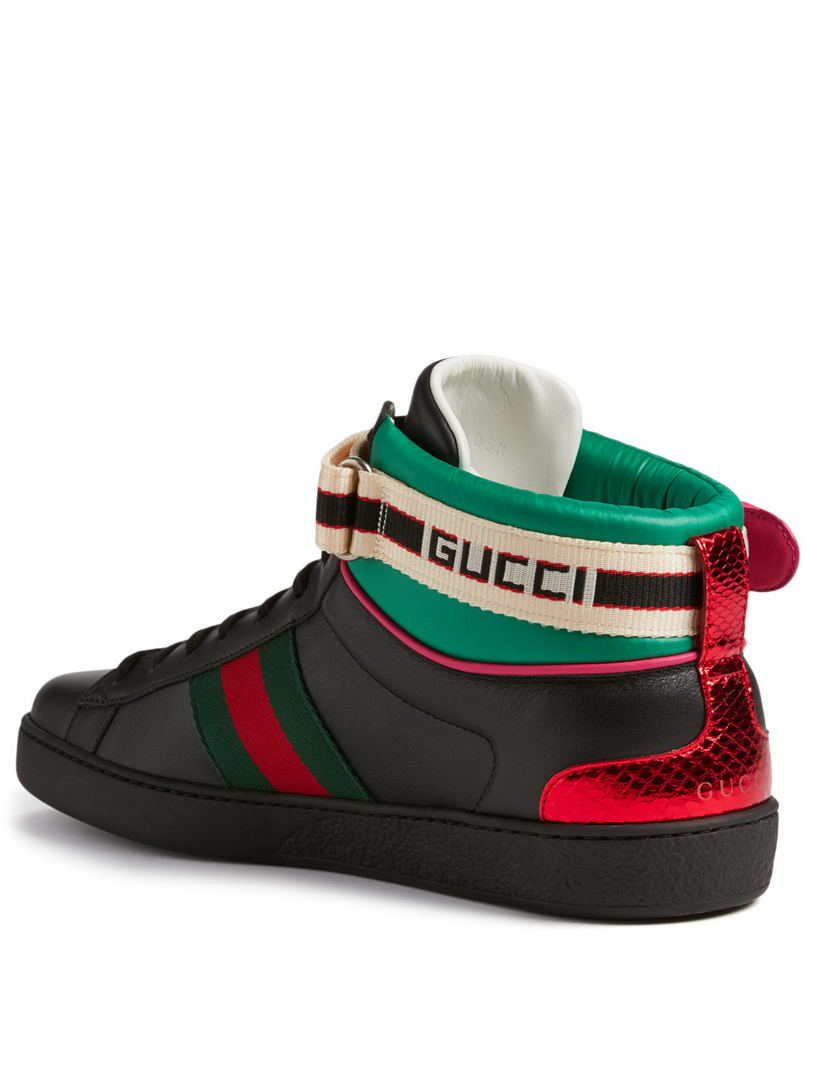 gucci ace high top black