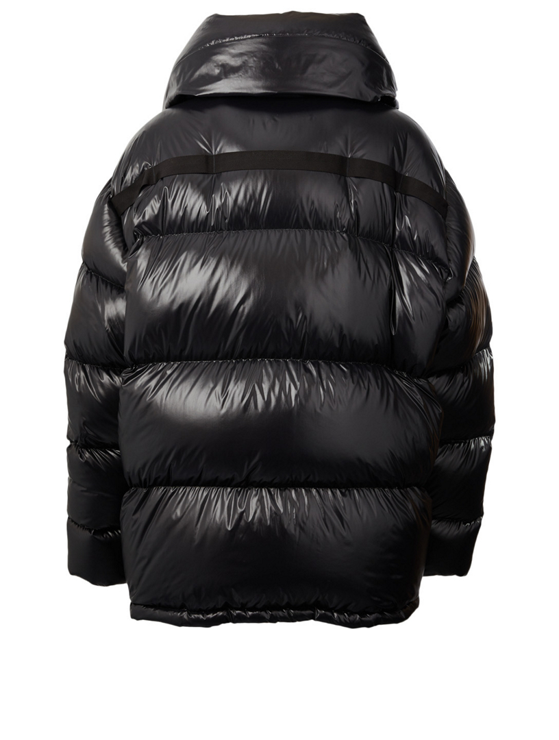 calvin klein glossy puffer jacket