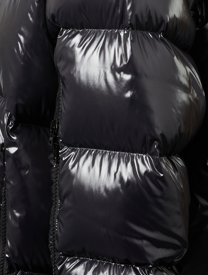 calvin klein glossy puffer jacket