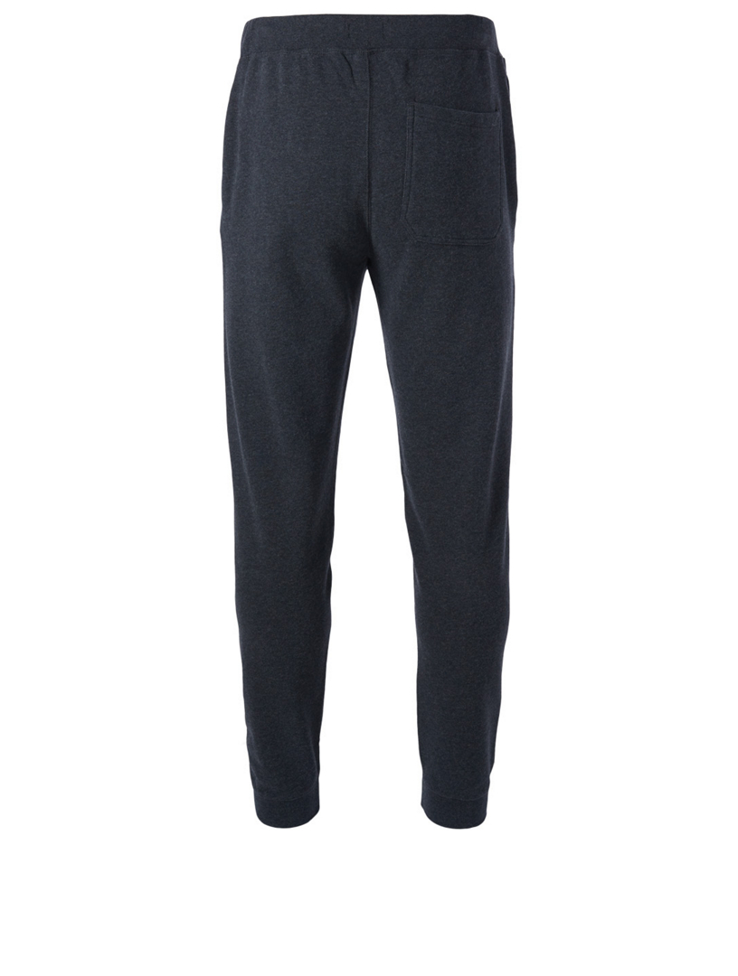 sunspel cotton loopback track pant