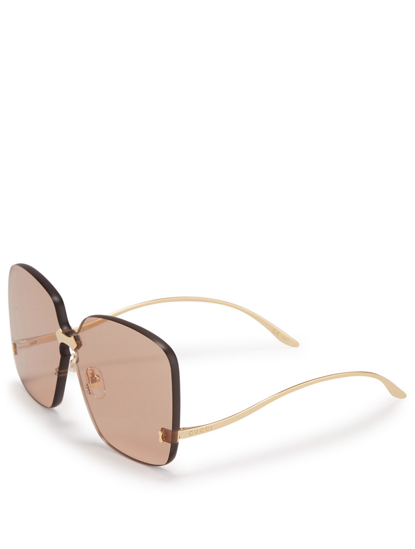 gucci rimless sunglasses