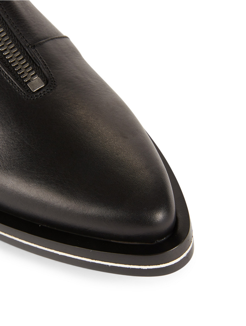 Richmond Zipped Leather Boot