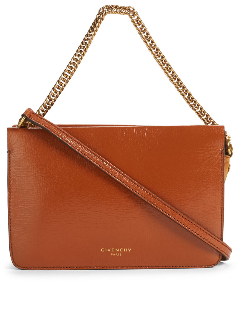 GIVENCHY Cross3 Leather Crossbody Bag 