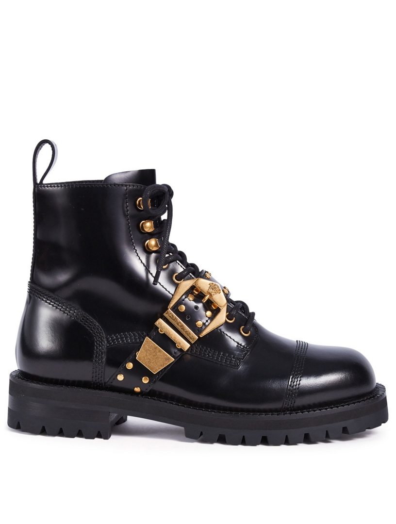 versace combat boots