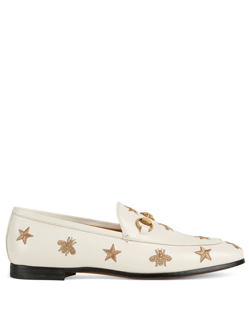 gucci jordaan leather loafer womens