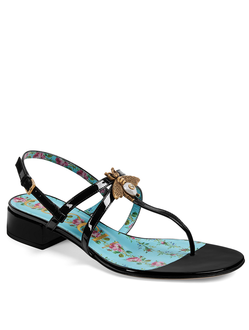 gucci bee flip flops