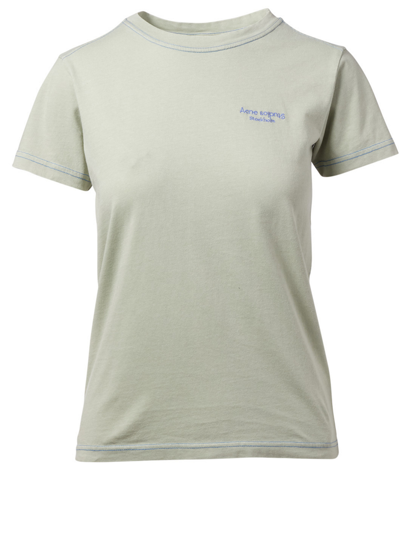 Acne Studios T Shirt With Upside Down Logo Holt Renfrew Canada