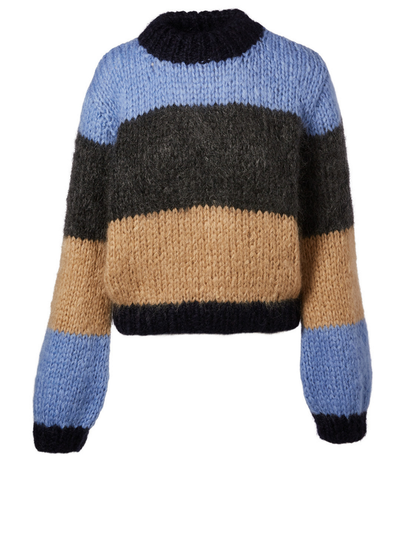 ganni striped sweater