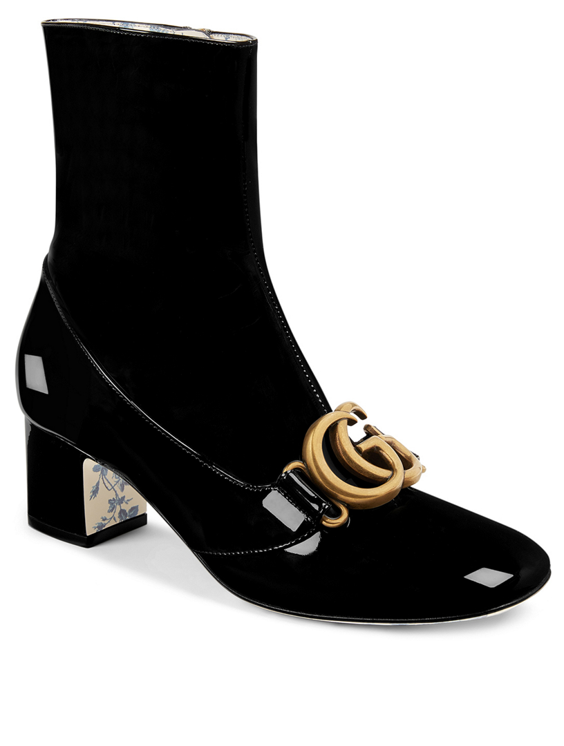 gucci patent leather boots